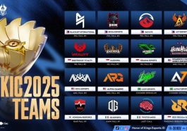 Daftar lengkap tim peserta KIC 2025 Honor of Kings termasuk RRQ, Bigetron by Vitality, dan Kagendra Esports mewakili Indonesia.