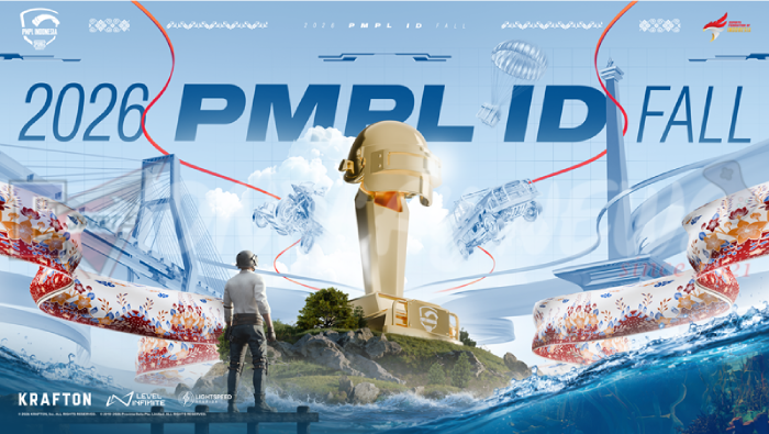 Trofi juara esports menggambarkan gelaran PMPL ID Fall 2026