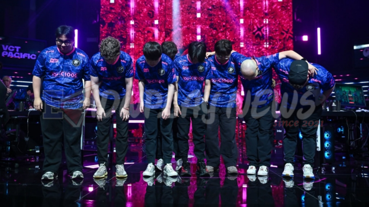 Setup gaming turnamen mengiringi sorotan hasil pertandingan Paper Rex di Pacific Stage 2