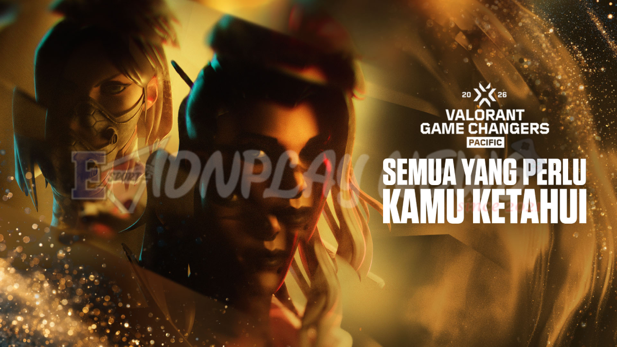 Staf turnamen memeriksa dokumen jadwal VALORANT Game Changers Pacific di Bali