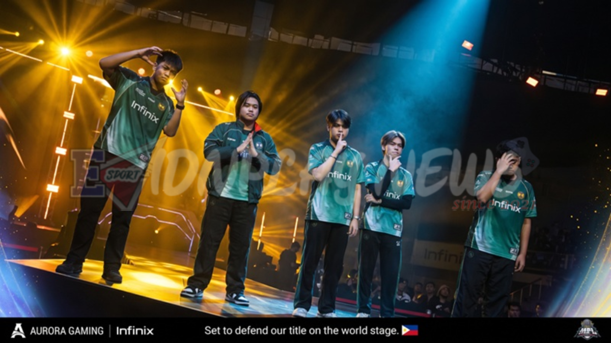 Panggung grand final MPL PH S18 di PhilSports Arena antara Aurora Gaming PH dan Team Falcons PH